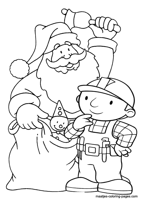 Bob the Builder Christmas Coloring Pages
