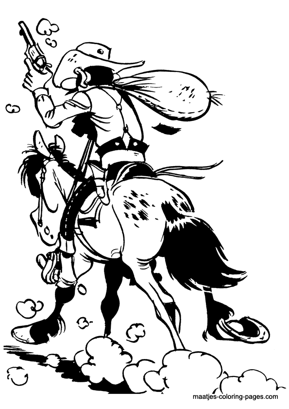 Lucky Luke coloring page