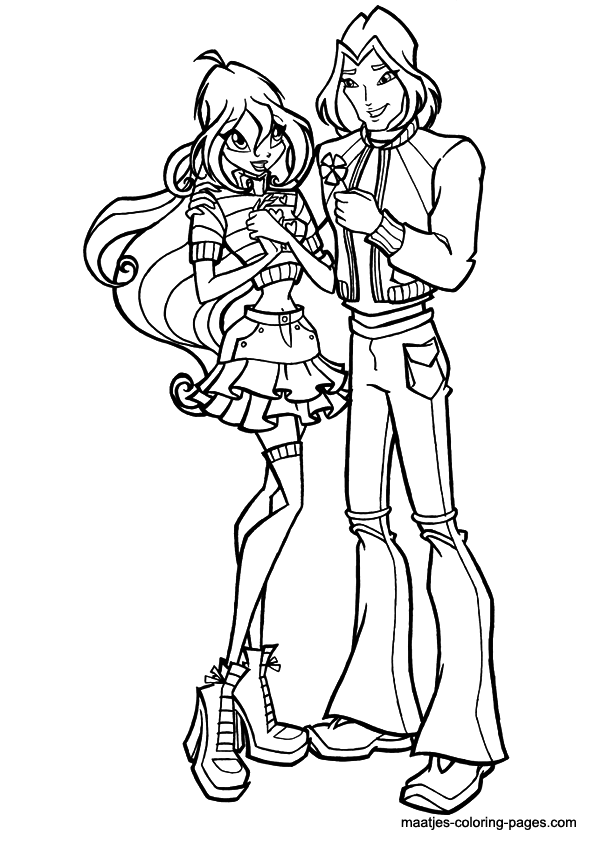 Winx coloring page