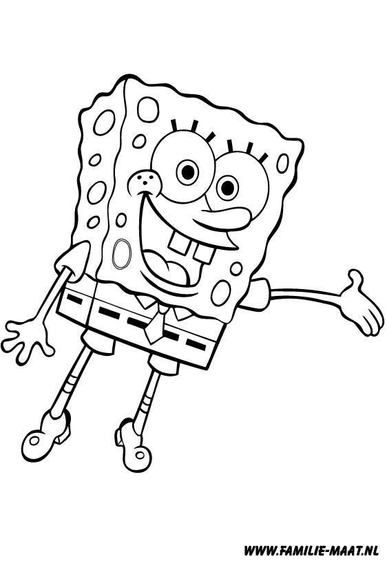 SpongeBob SquarePants Kleurplaat Nickelodeon Kleurplaten